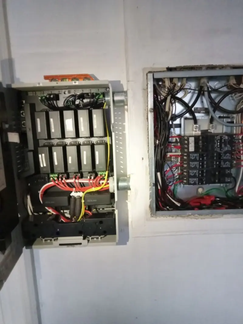 Electrical panel upgrade completed for Ring Doorbell Installation in Chesapeake